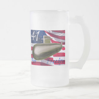Taza De Cristal Esmerilado 41 para la libertad