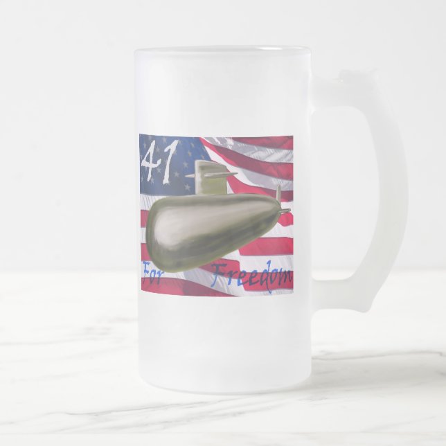 Taza De Cristal Esmerilado 41 para la libertad (Derecha)