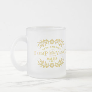 Taza De Cristal Esmerilado 47 Trump J. D. Vance 2024