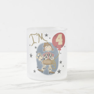 Taza De Cristal Esmerilado 4.ª Vaquera Camisas y Regalos de Cumpleaños