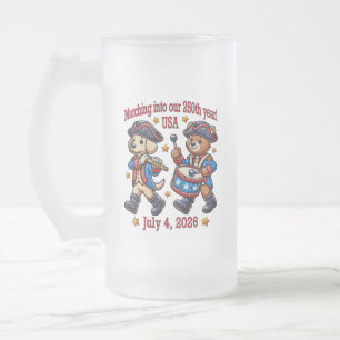 Taza De Cristal Esmerilado 4 de julio 2014: 250 Aniversario Semiquincentenari