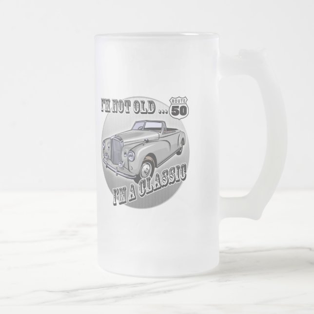 Taza De Cristal Esmerilado 50.o Regalos de cumpleaños (Derecha)