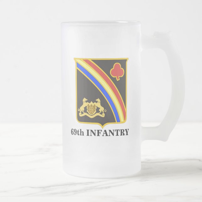 Taza De Cristal Esmerilado 69.o Regimiento de infantería (Derecha)