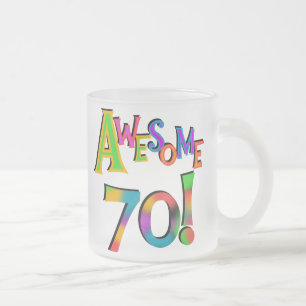 Taza De Cristal Esmerilado 70 camisetas y regalos impresionantes del