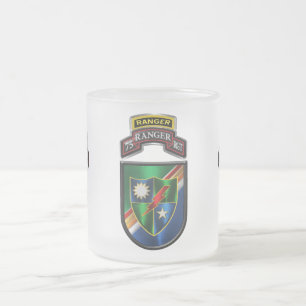 Taza De Cristal Esmerilado 75.º Regimiento de Peregrinos