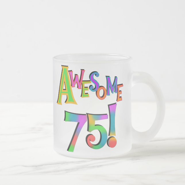 Taza De Cristal Esmerilado 75 camisetas y regalos impresionantes del (Derecha)
