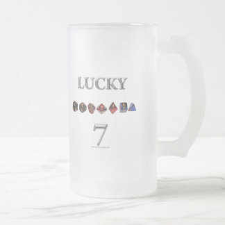 Taza De Cristal Esmerilado 7 afortunados
