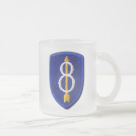 Taza De Cristal Esmerilado 8ª Div infantería ID veteranos veteranos Alemania