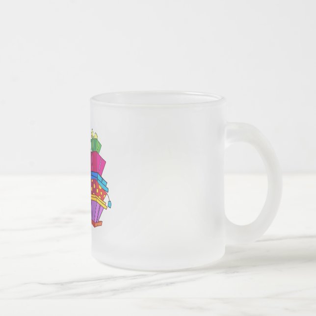 Taza De Cristal Esmerilado 80 es buenos camisetas y regalos del cumpleaños (Derecha)