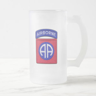 Taza De Cristal Esmerilado 82.ª División Aérea de Veteranos de la ABN DIV