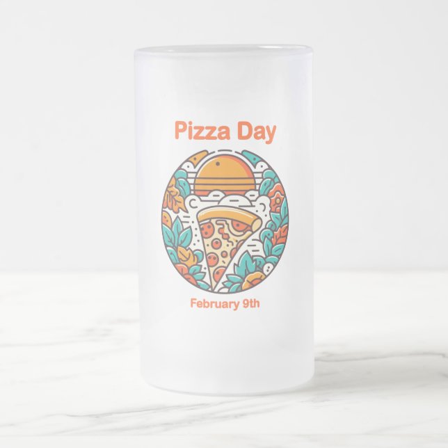 Taza De Cristal Esmerilado 9 feb. - Día de la pizza (Centro)