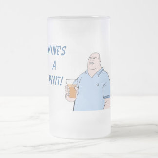 Taza De Cristal Esmerilado a la pinta de la mina