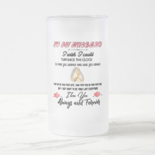 Taza De Cristal Esmerilado A mi esposo 
