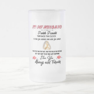 Taza De Cristal Esmerilado A mi esposo