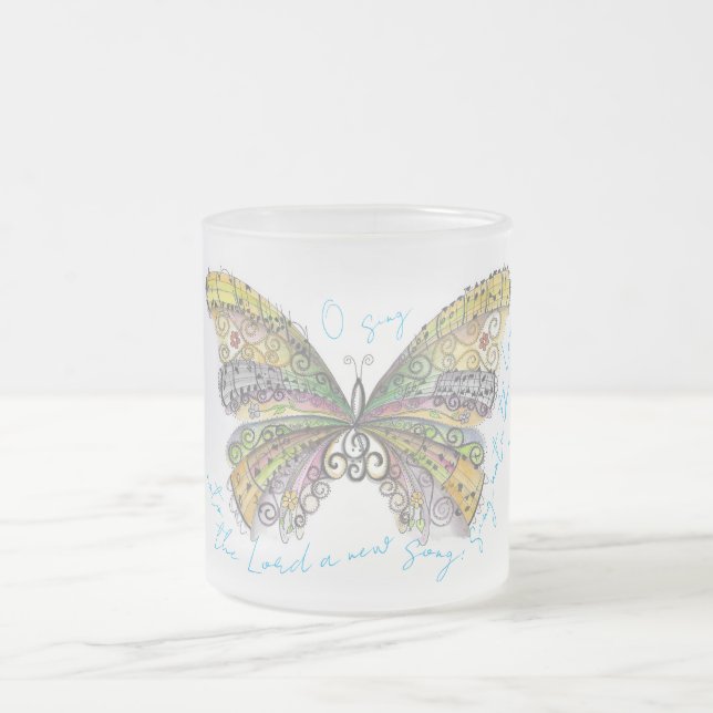 Taza De Cristal Esmerilado A New Song (Centro)