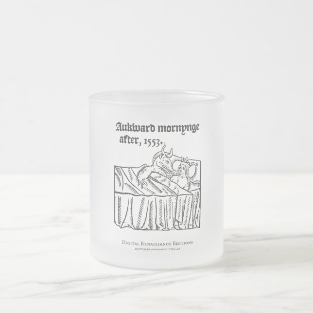 Taza De Cristal Esmerilado A su tímido algo (Centro)