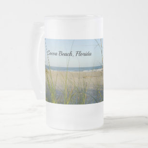 Taza De Cristal Esmerilado A Través Del Mar Oats Frosted Glass Beer Mug