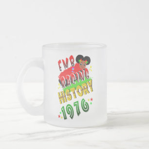 Taza De Cristal Esmerilado Abrazando la historia 1976