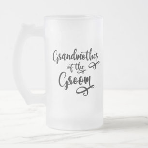 Taza De Cristal Esmerilado Abuela del novio