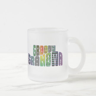 Taza De Cristal Esmerilado Abuela maravillosa