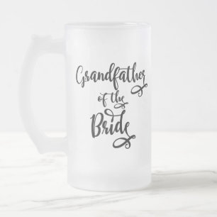 Taza De Cristal Esmerilado Abuelo de la novia