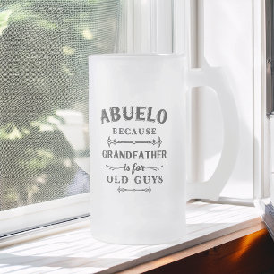 Taza De Cristal Esmerilado Abuelo El Abuelo Gracioso Es Para Los Ancianos.