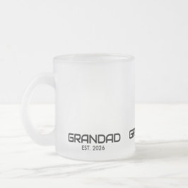 Taza De Cristal Esmerilado Abuelo Establecido Nuevo Regalo de Abuelo