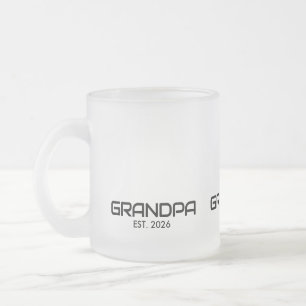 Taza De Cristal Esmerilado Abuelo Establecido Nuevo Regalo de Abuelo 