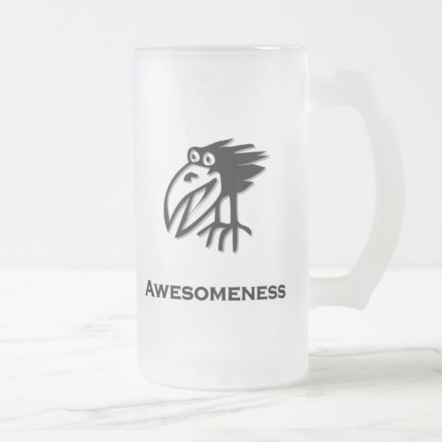 Taza De Cristal Esmerilado Aconsejería de pájaro (Derecha)