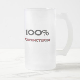 Taza De Cristal Esmerilado Acupuncturist del 100 por ciento