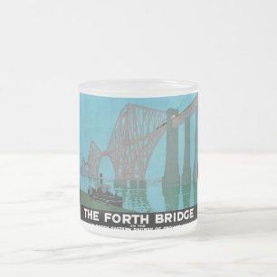 Taza De Cristal Esmerilado Adelante el puente - ferrocarril del noreste