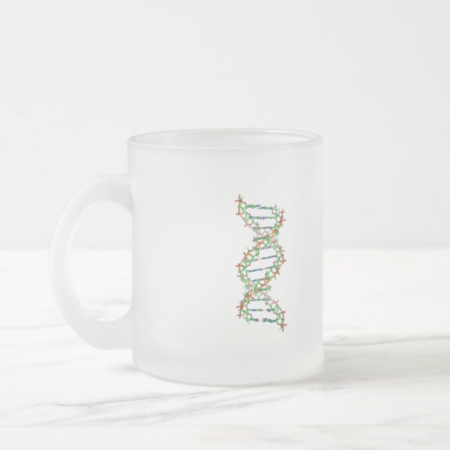 Taza De Cristal Esmerilado ADN - ciencia/ciencia/biología (Izquierda)