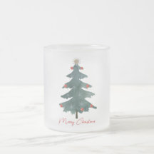 Adornos de árbol de Navidad verde Feliz Navidad 