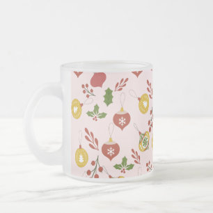 Taza De Cristal Esmerilado Adornos Temáticos de Navidad Fiesta