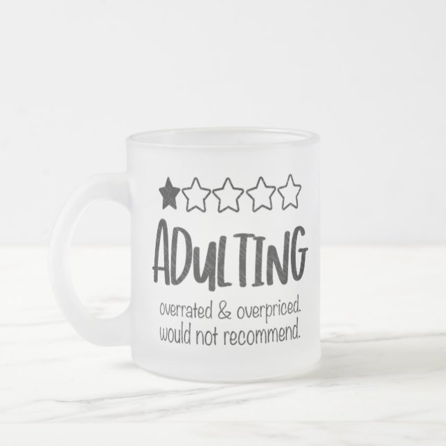Taza De Cristal Esmerilado adulación de vidrio helado (Izquierda)