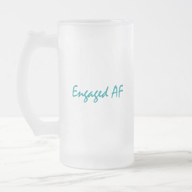 Taza De Cristal Esmerilado AF de compromiso (Izquierda)