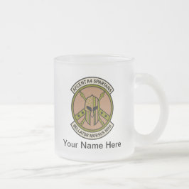 Taza De Cristal Esmerilado AFCENT A4 Spartan Tea Time Mug