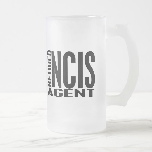 Taza De Cristal Esmerilado Agente jubilado de NCIS (Derecha)