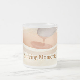 Taza De Cristal Esmerilado Agitación de momentos ASMR Coffee Tea Gift Rel