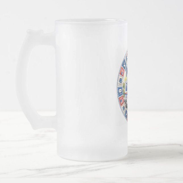 Taza De Cristal Esmerilado Agradecimiento a los trabajadores postales (Izquierda)