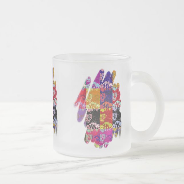 TAZA DE CRISTAL ESMERILADO AGUA (Derecha)