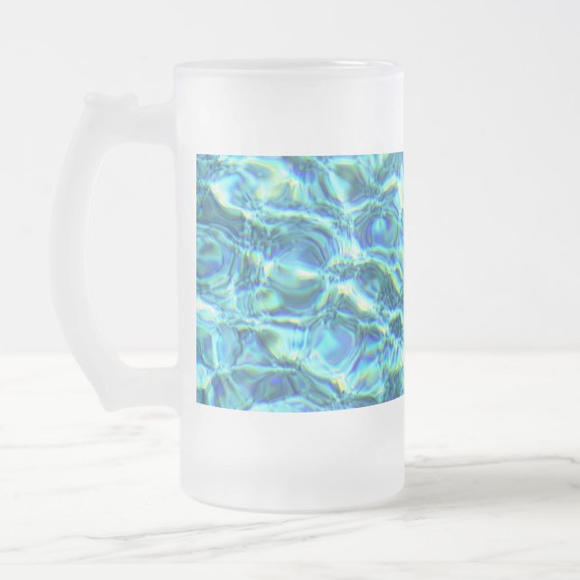 Taza De Cristal Esmerilado Aguas chismosas caídas (Izquierda)