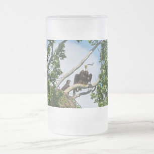 Taza De Cristal Esmerilado Águilas calientes Escarcha