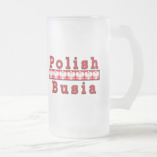 Taza De Cristal Esmerilado Águilas polacas de Busia