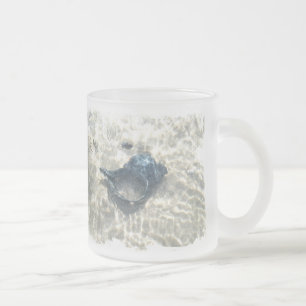 Taza De Cristal Esmerilado Aguja negra