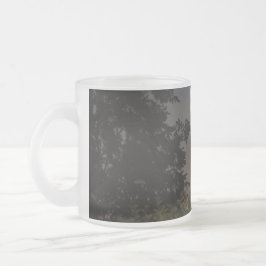 Taza De Cristal Esmerilado Ajuste de luna creciente