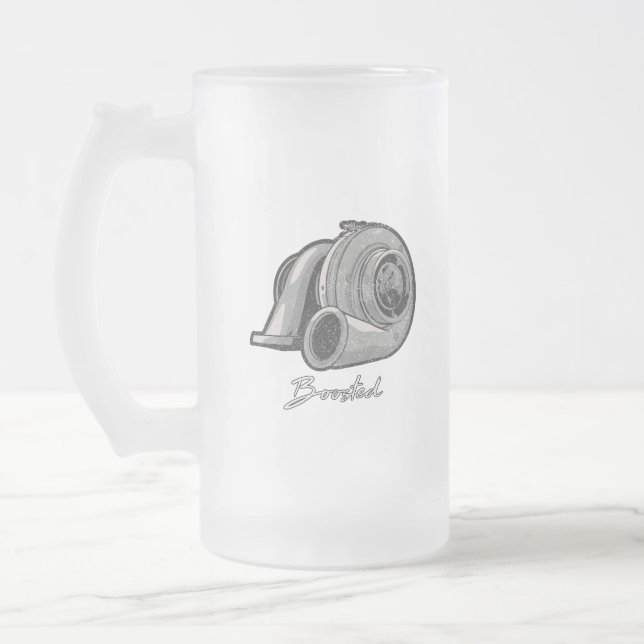 Taza De Cristal Esmerilado Ajuste turbo aumentado (Izquierda)