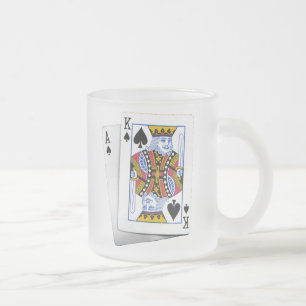 TAZA DE CRISTAL ESMERILADO AK