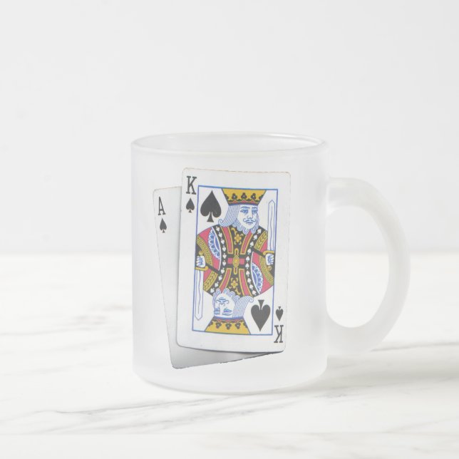 TAZA DE CRISTAL ESMERILADO AK (Derecha)