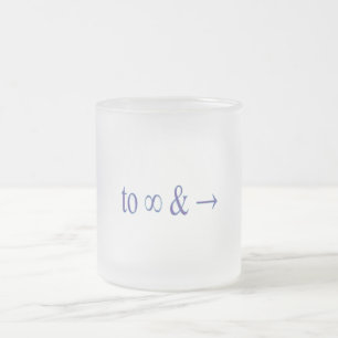 Taza De Cristal Esmerilado Al infinito y más allá